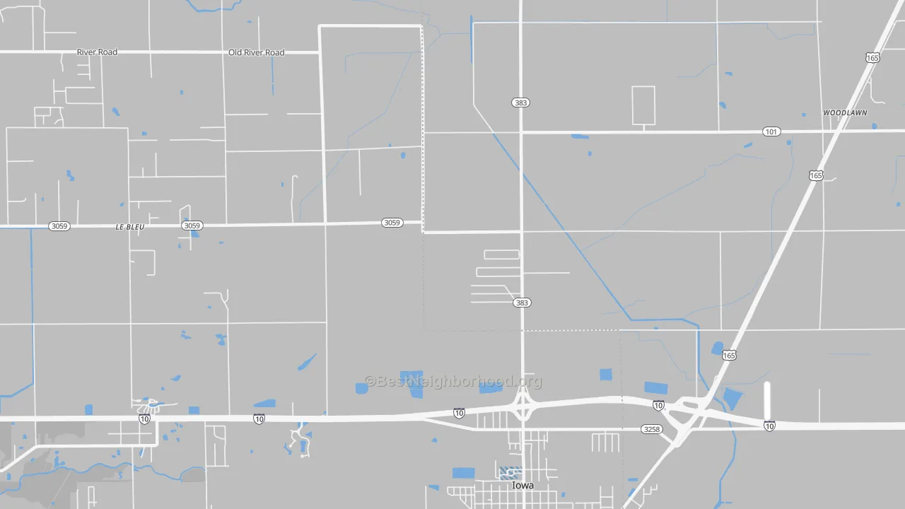 Transit Grade map of Manchester, LA