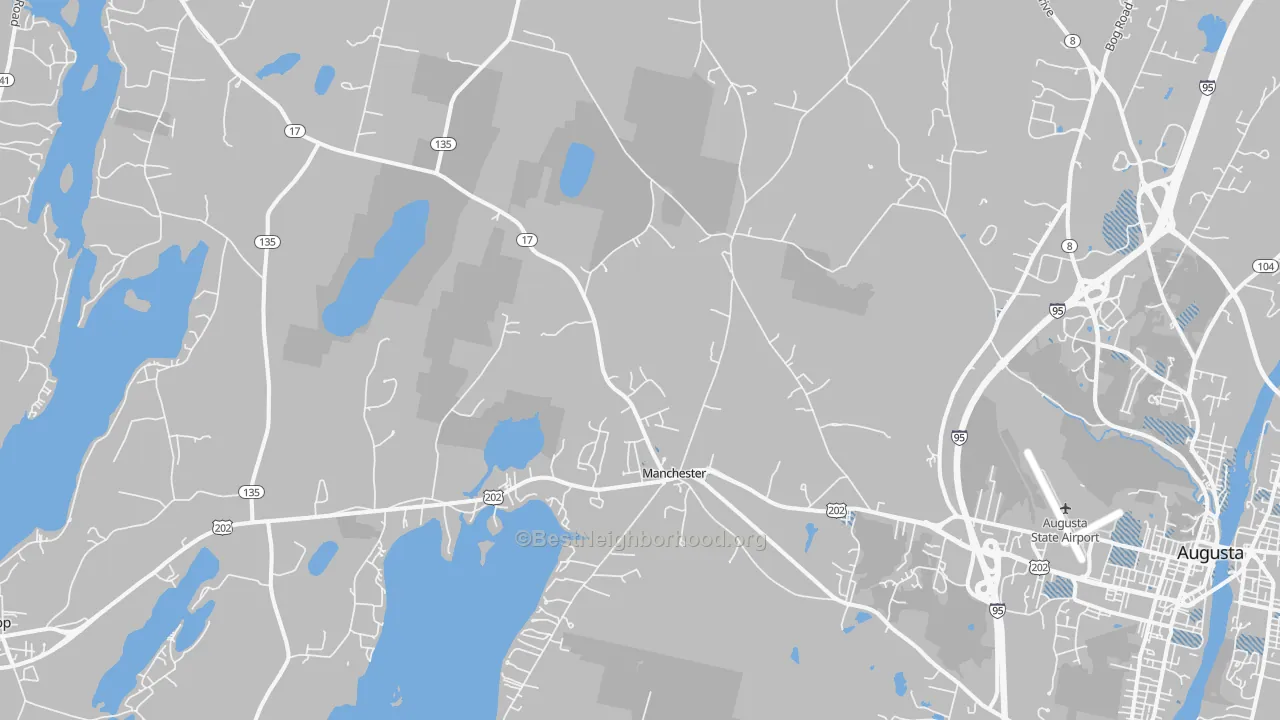Transit Grade map of Manchester, ME