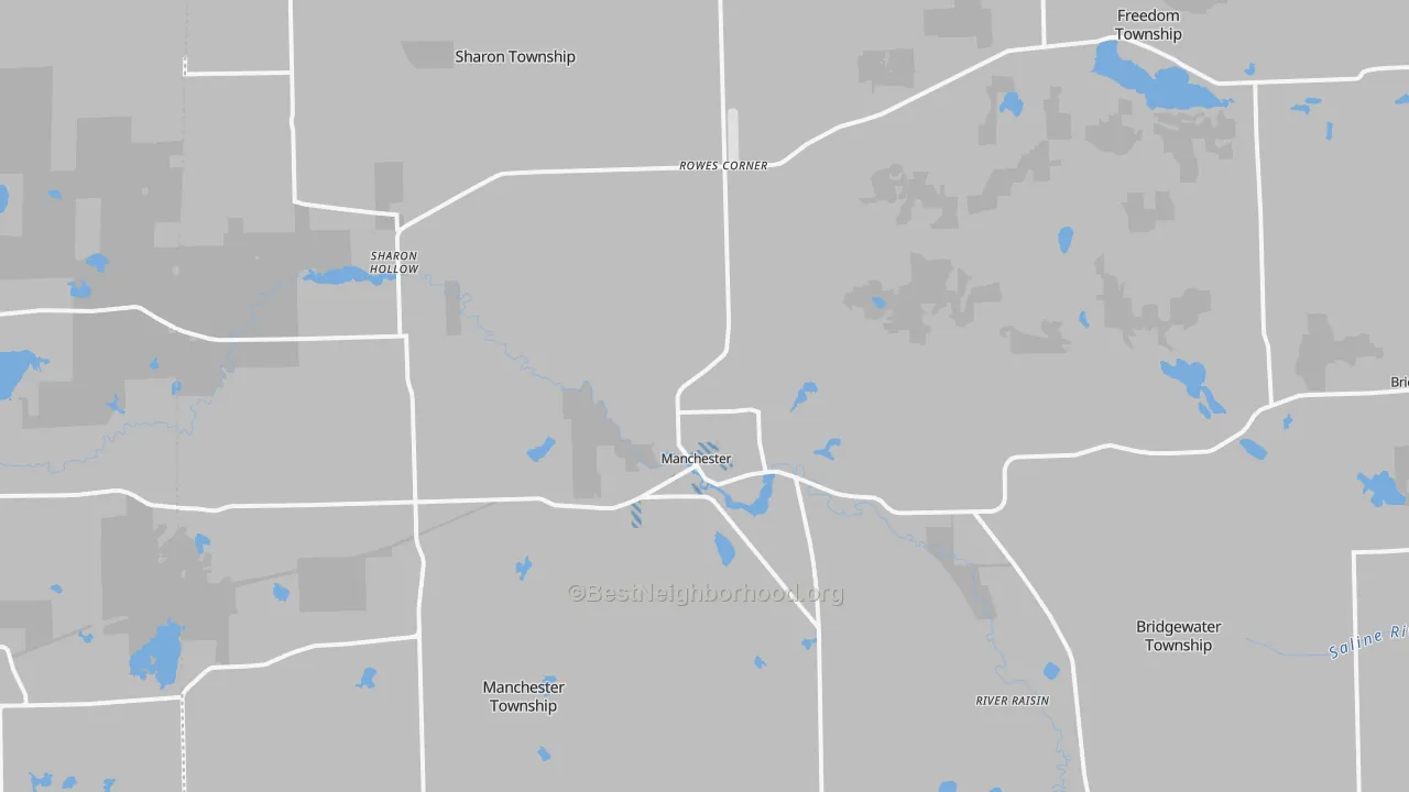 Transit Grade map of Manchester, MI