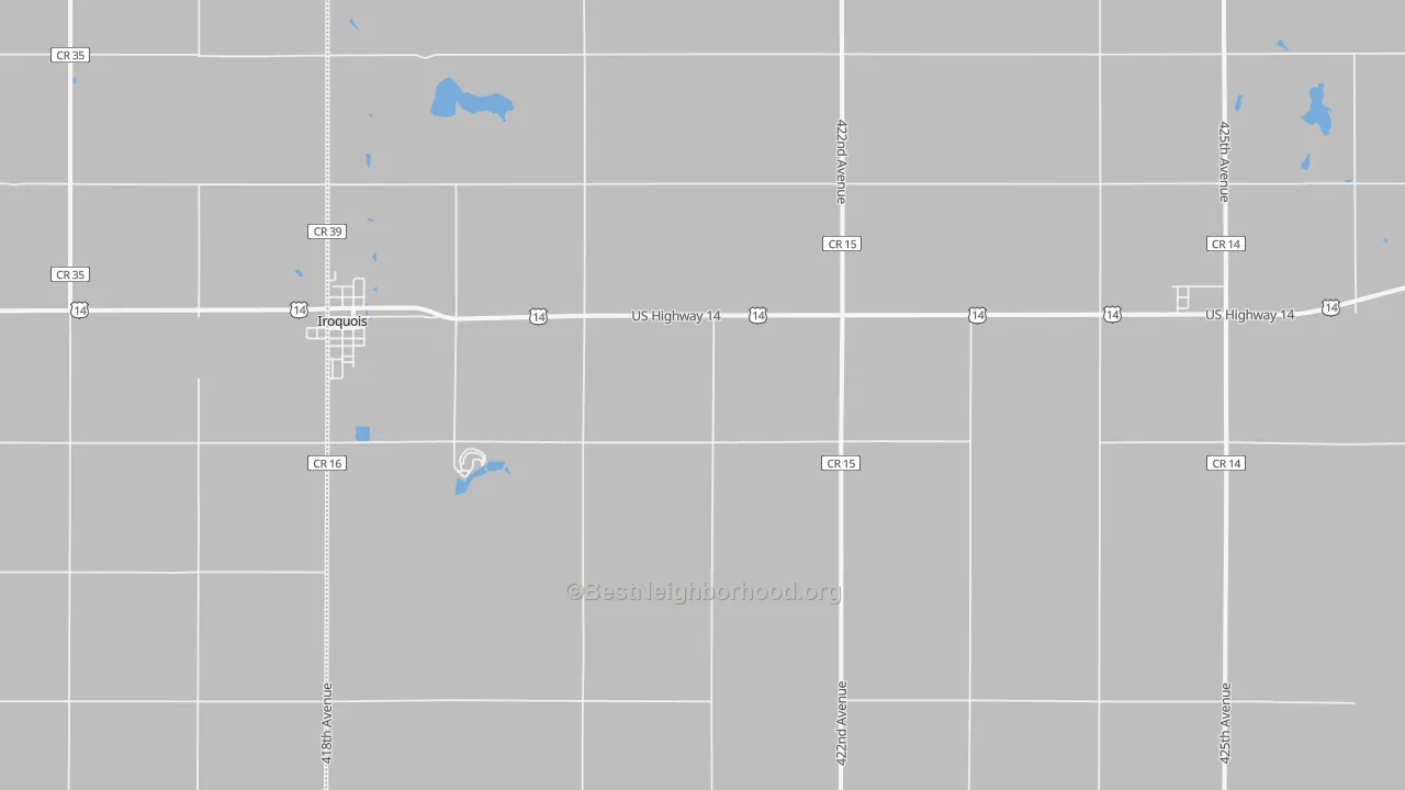 Transit Grade map of Manchester, SD