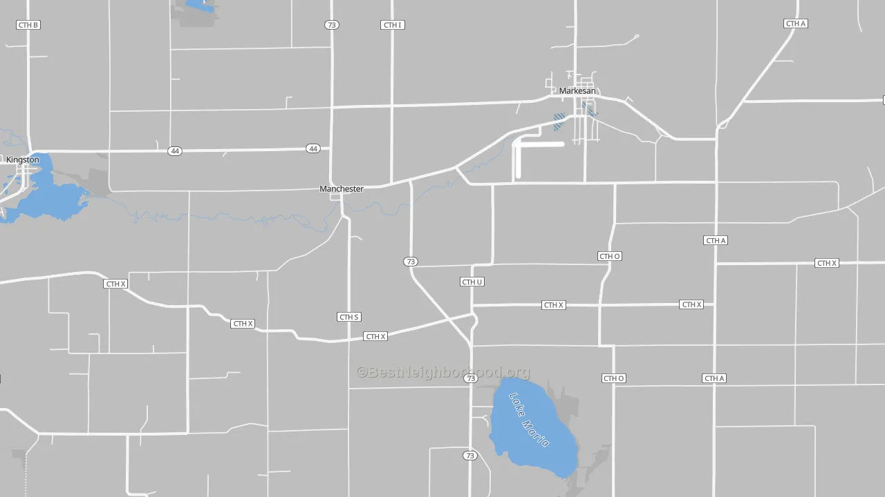 Transit Grade map of Manchester, WI