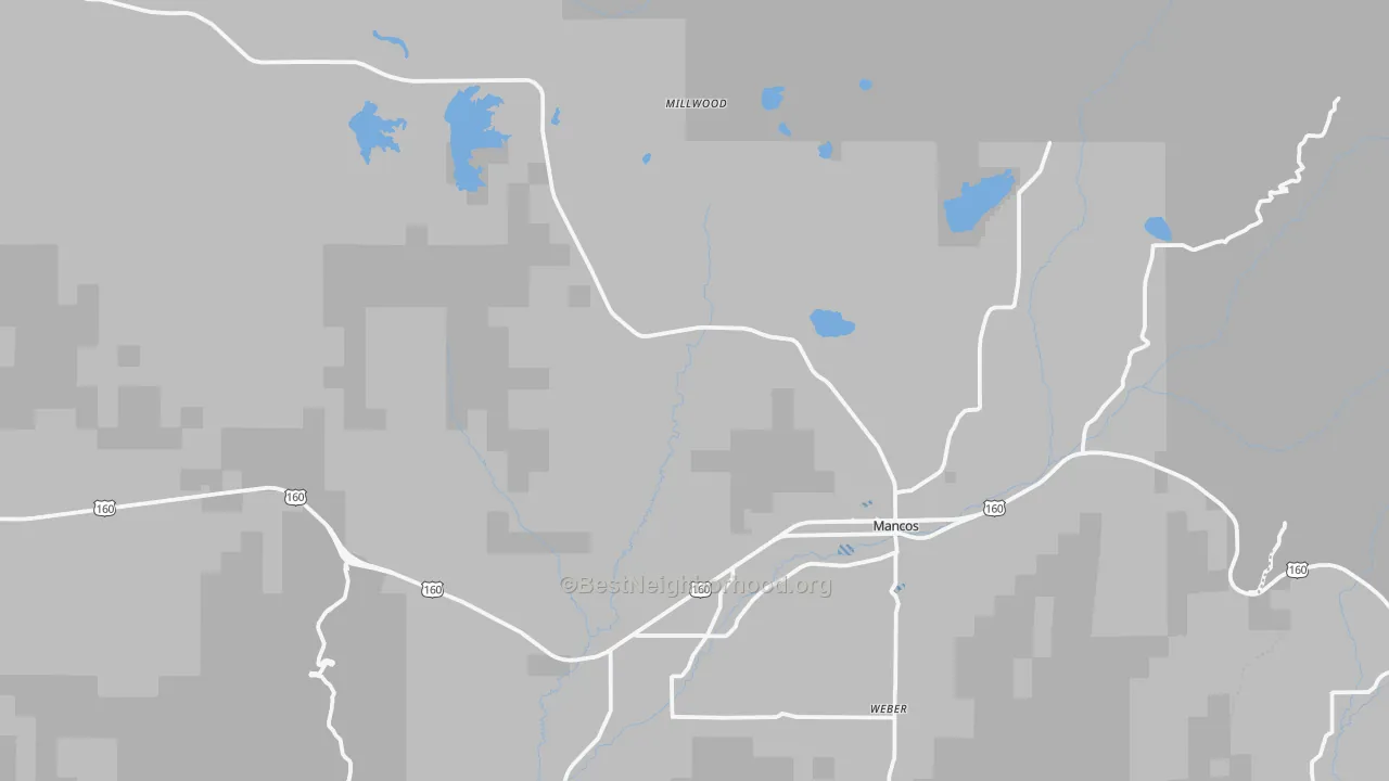 Transit Grade map of Mancos, CO