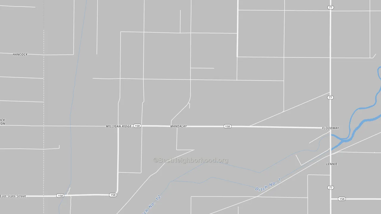 Transit Grade map of Mandalay, AR