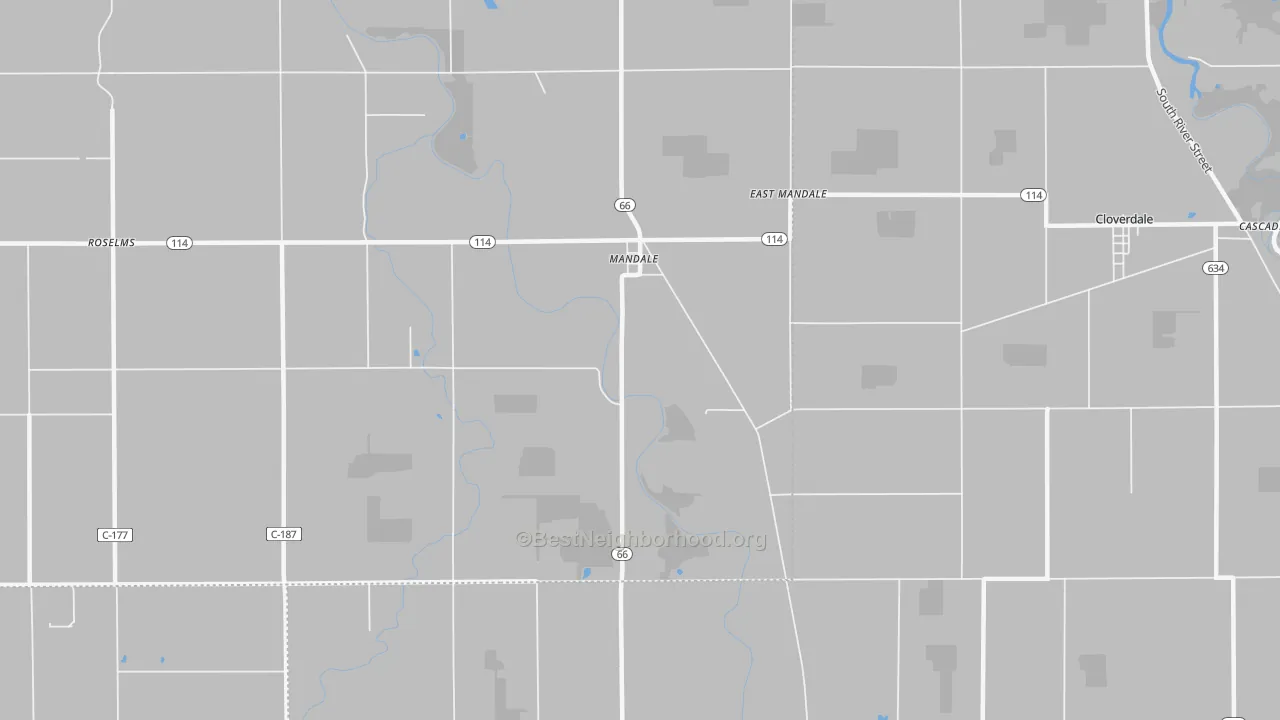 Transit Grade map of Mandale, OH