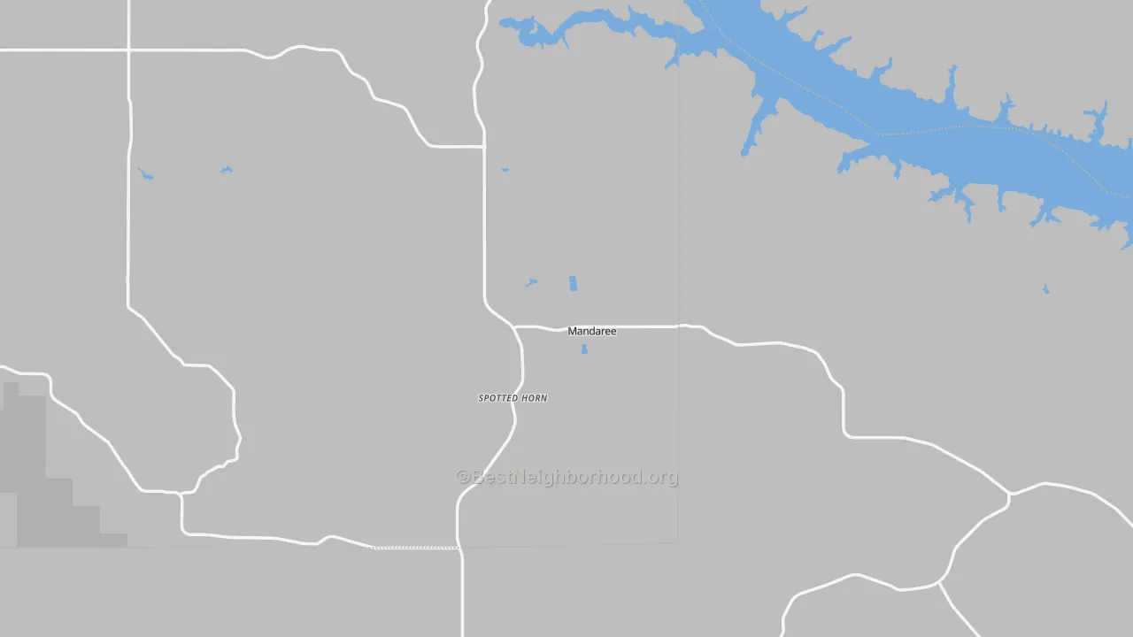 Transit Grade map of Mandaree, ND