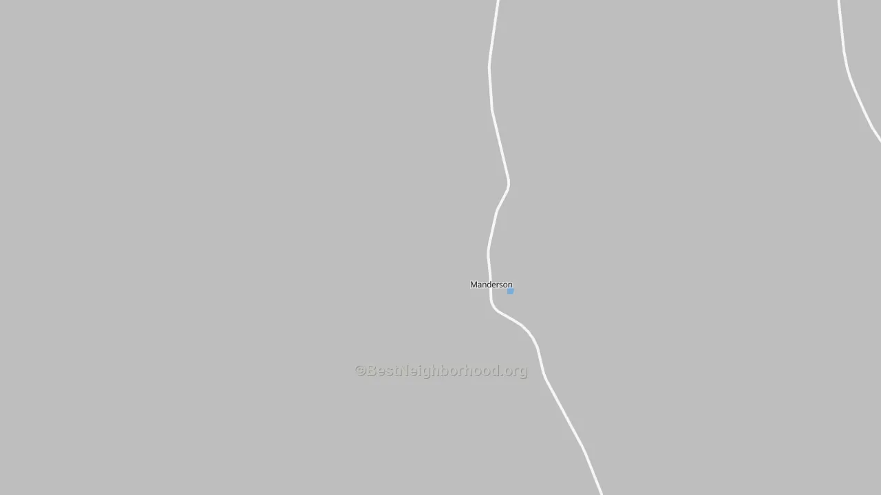Transit Grade map of Manderson, SD