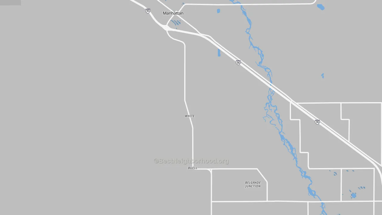 Transit Grade map of Manhattan, MT