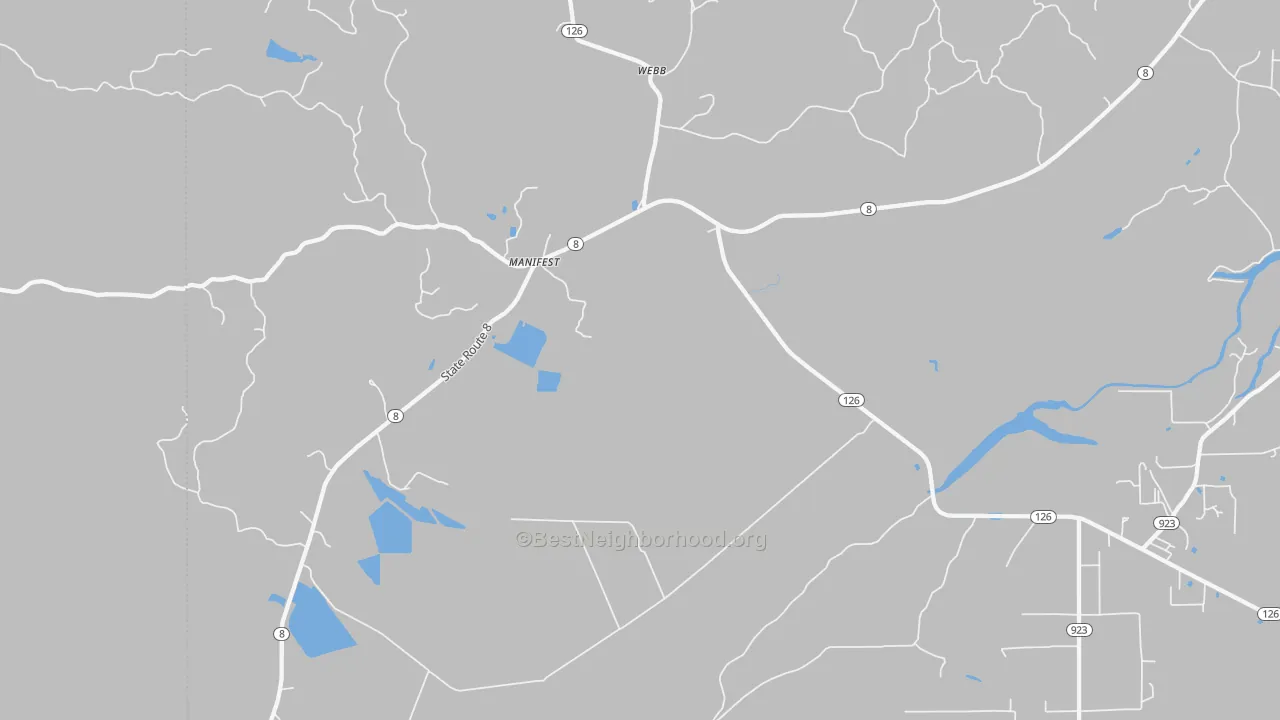 Transit Grade map of Manifest, LA