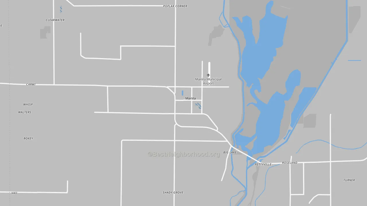 Transit Grade map of Manila, AR