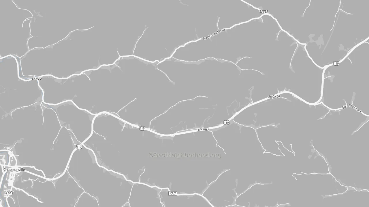 Transit Grade map of Manila, WV
