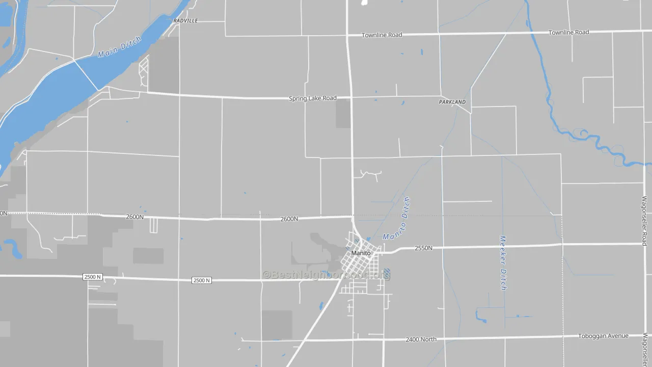 Transit Grade map of Manito, IL