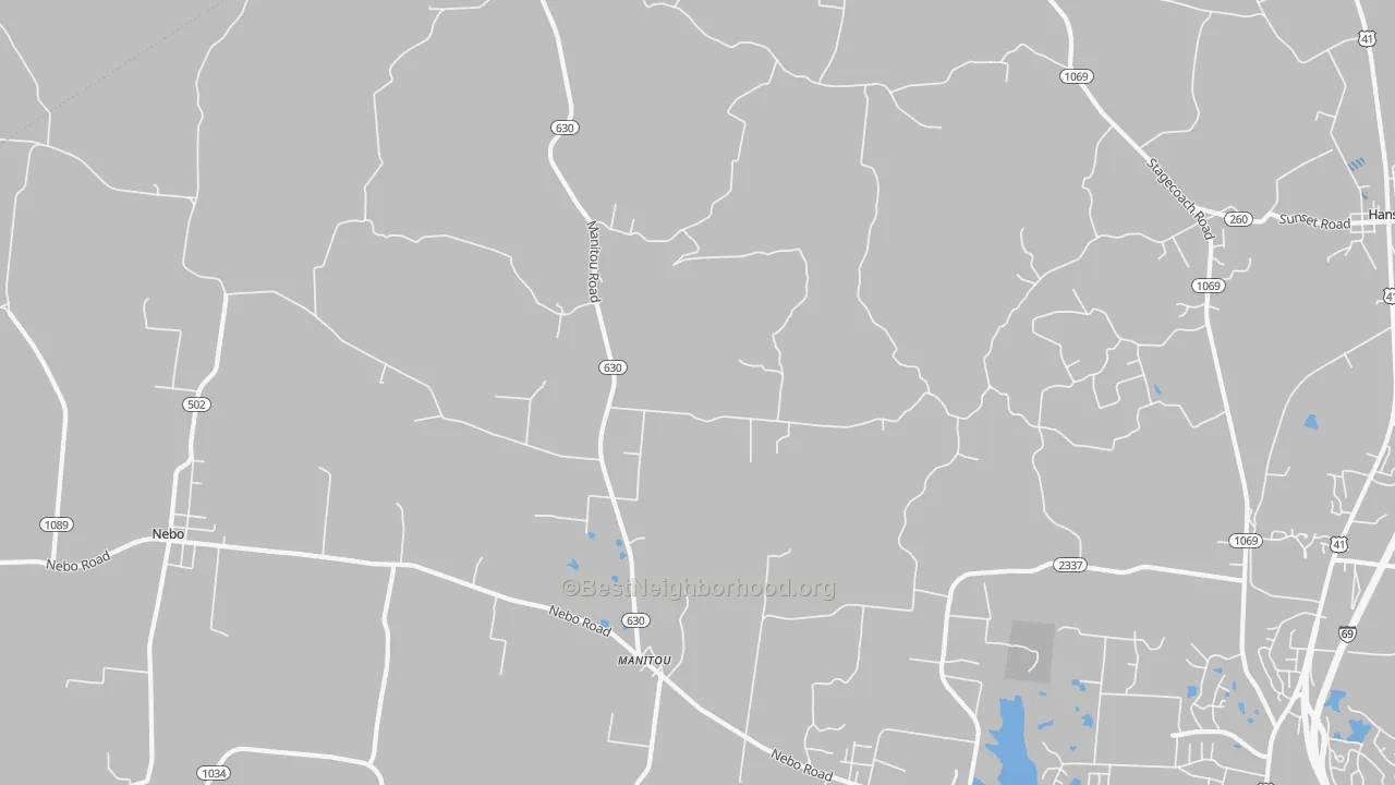 Transit Grade map of Manitou, KY
