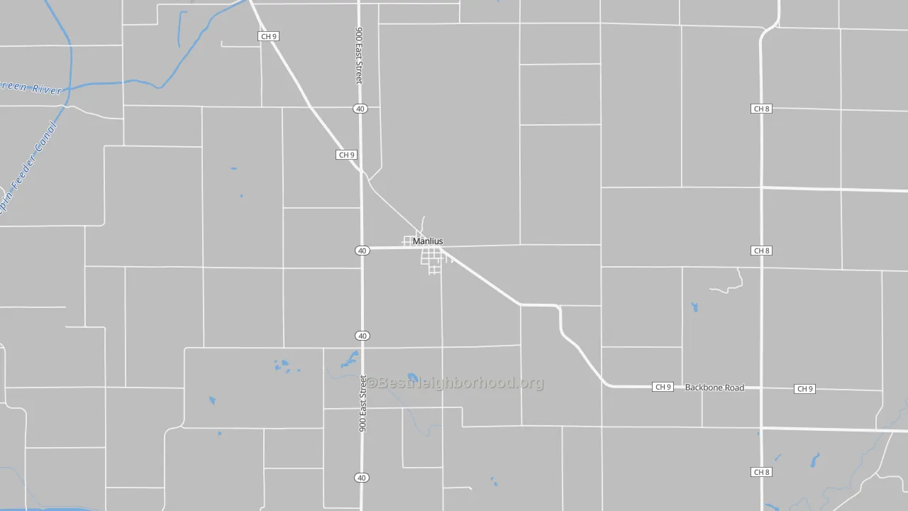 Transit Grade map of Manlius, IL