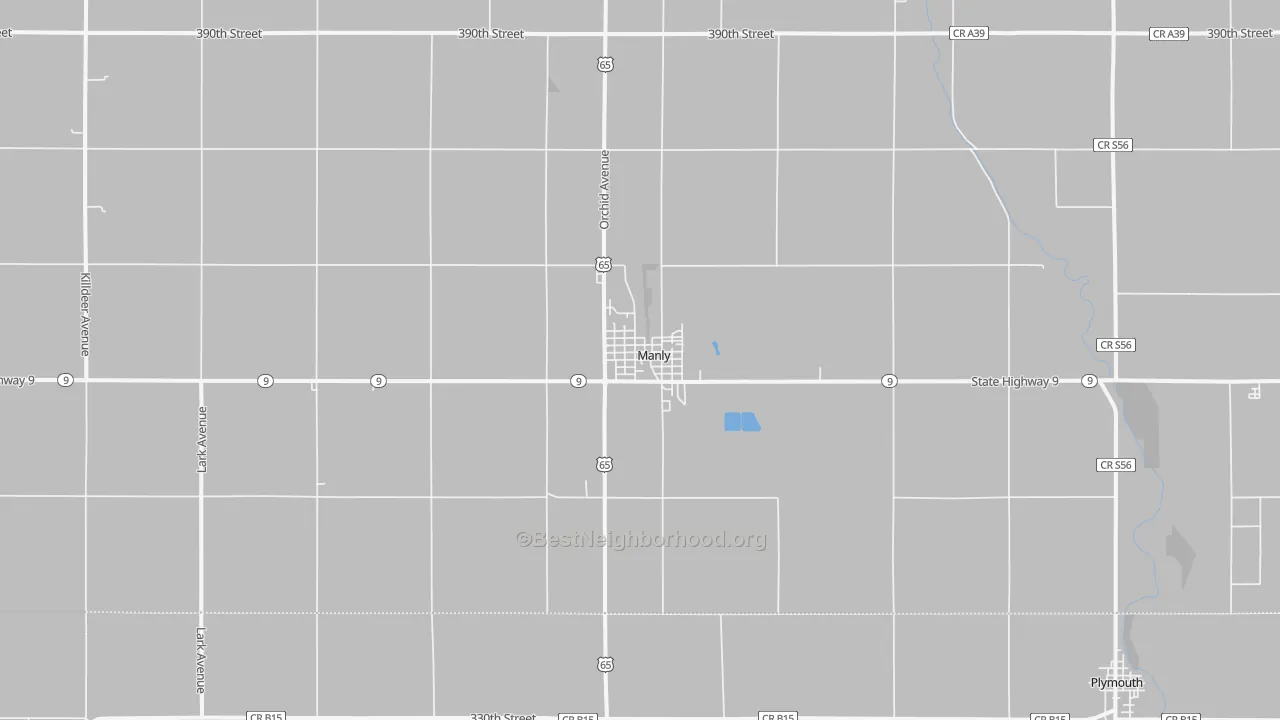 Transit Grade map of Manly, IA