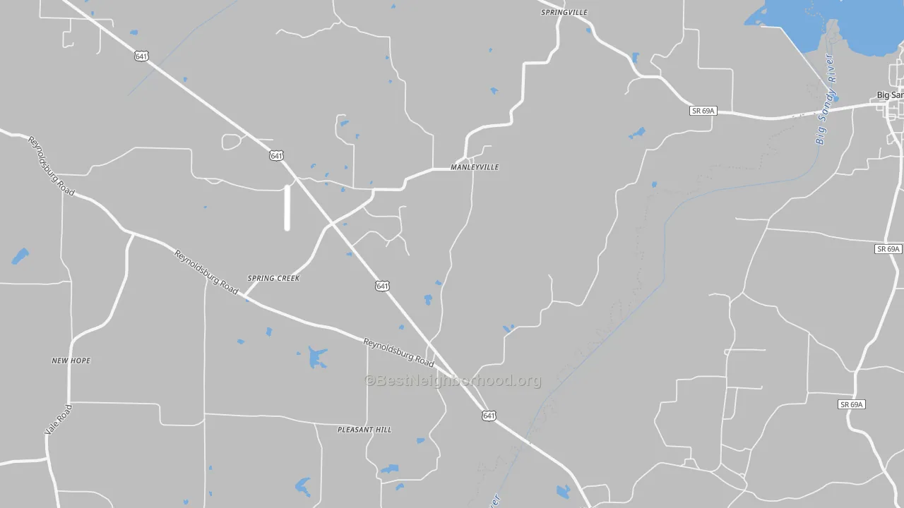 Transit Grade map of Manlyville, TN