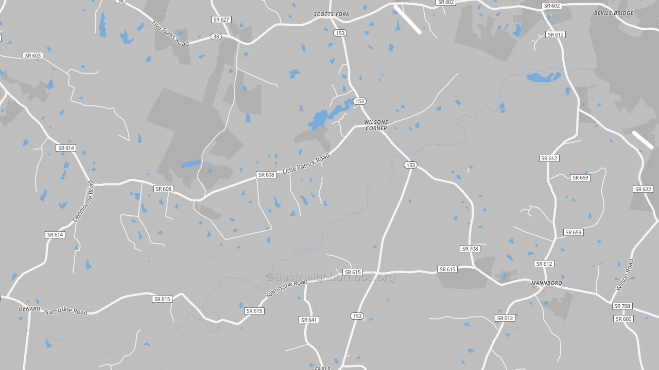 Transit Grade map of Mannboro, VA