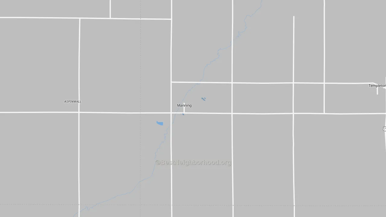 Transit Grade map of Manning, IA