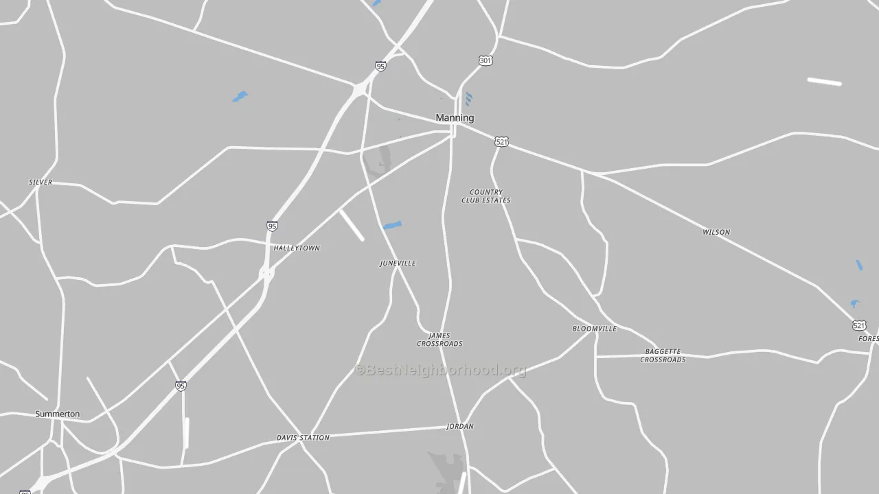 Transit Grade map of Manning, SC