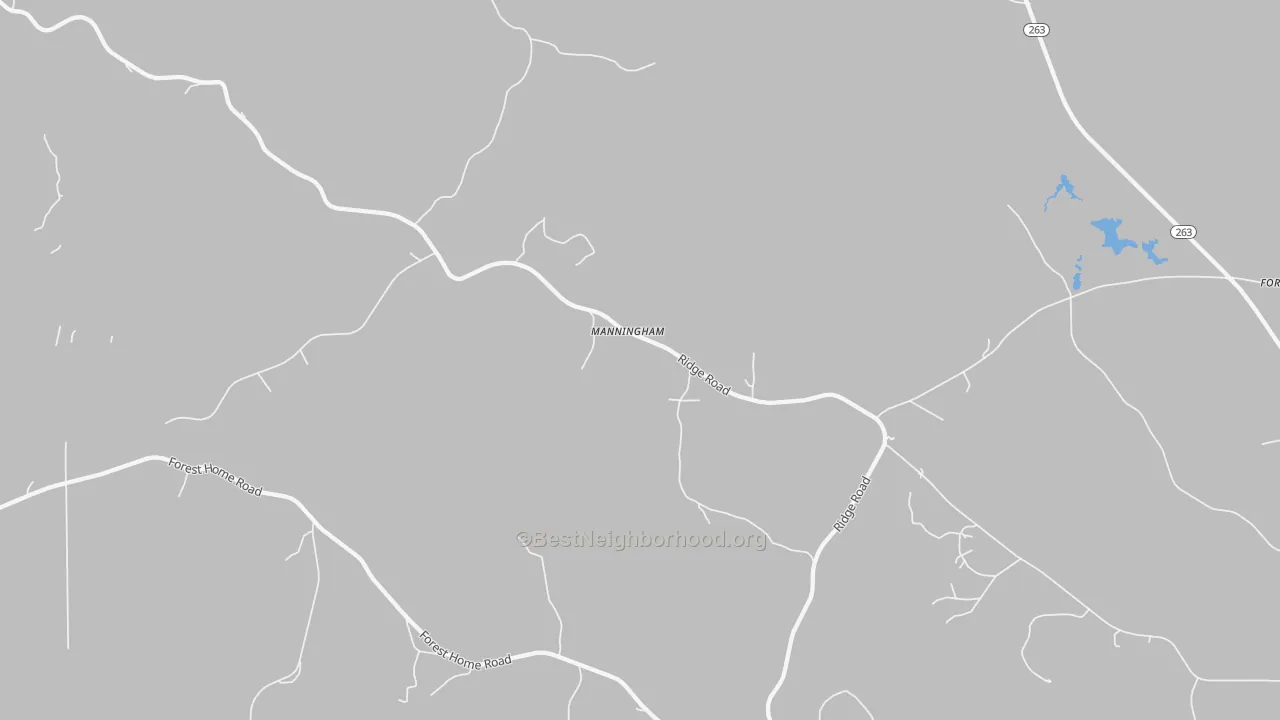 Transit Grade map of Manningham, AL