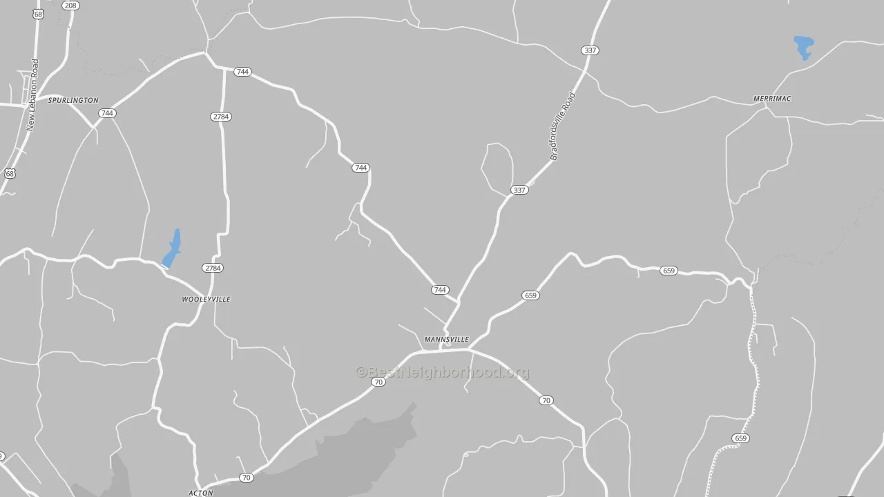 Transit Grade map of Mannsville, KY