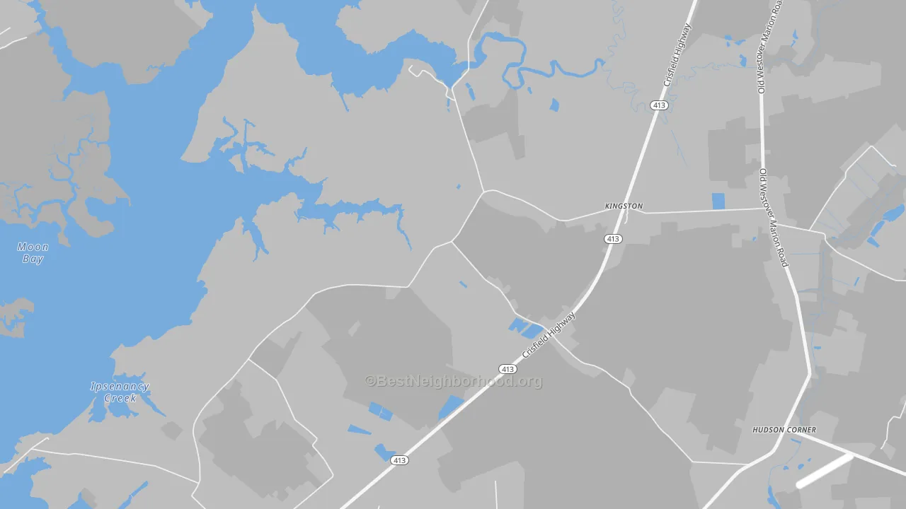 Transit Grade map of Manokin, MD