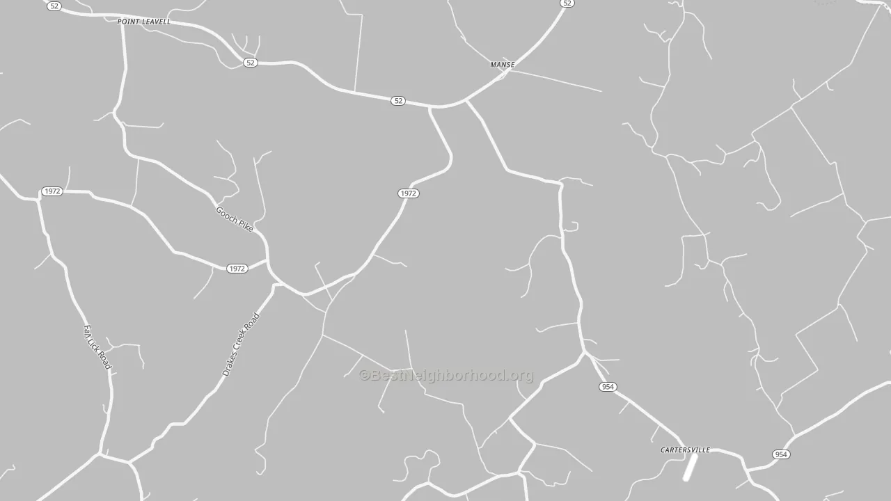 Transit Grade map of Manse, KY
