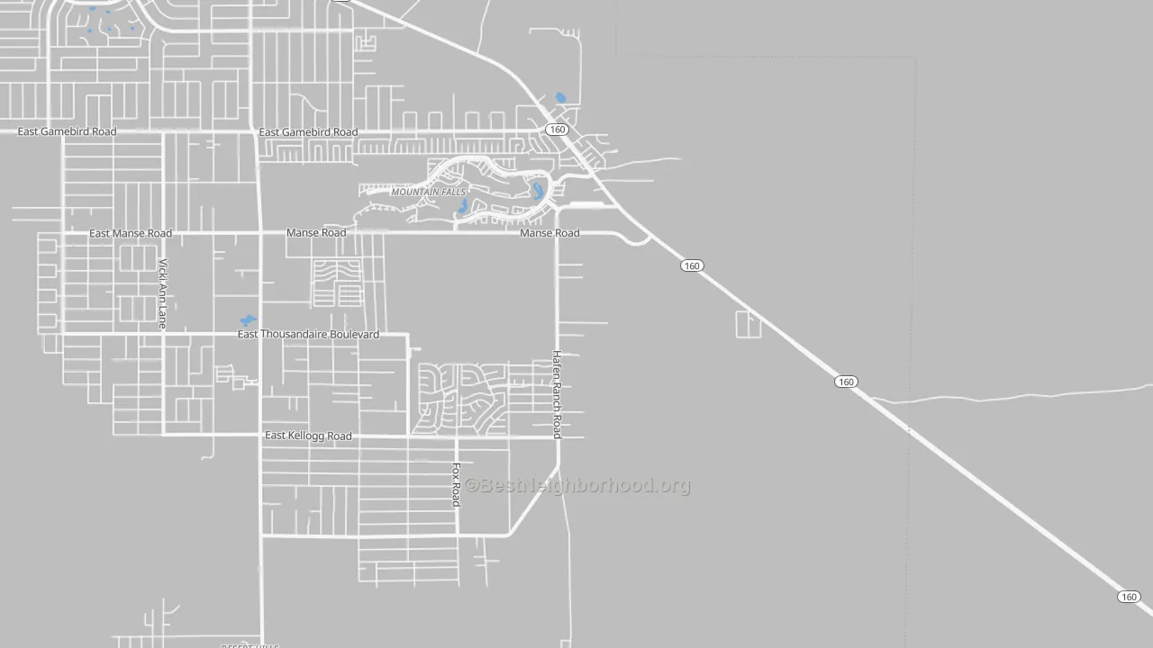Transit Grade map of Manse, NV