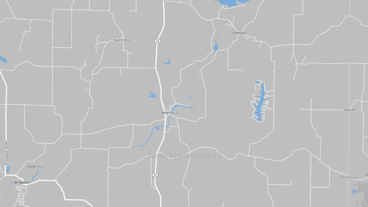 Transit Grade map of Mansfield, IN