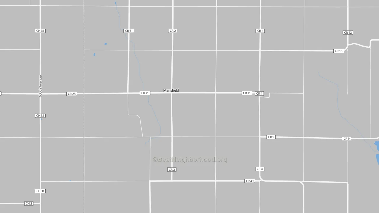 Transit Grade map of Mansfield, MN