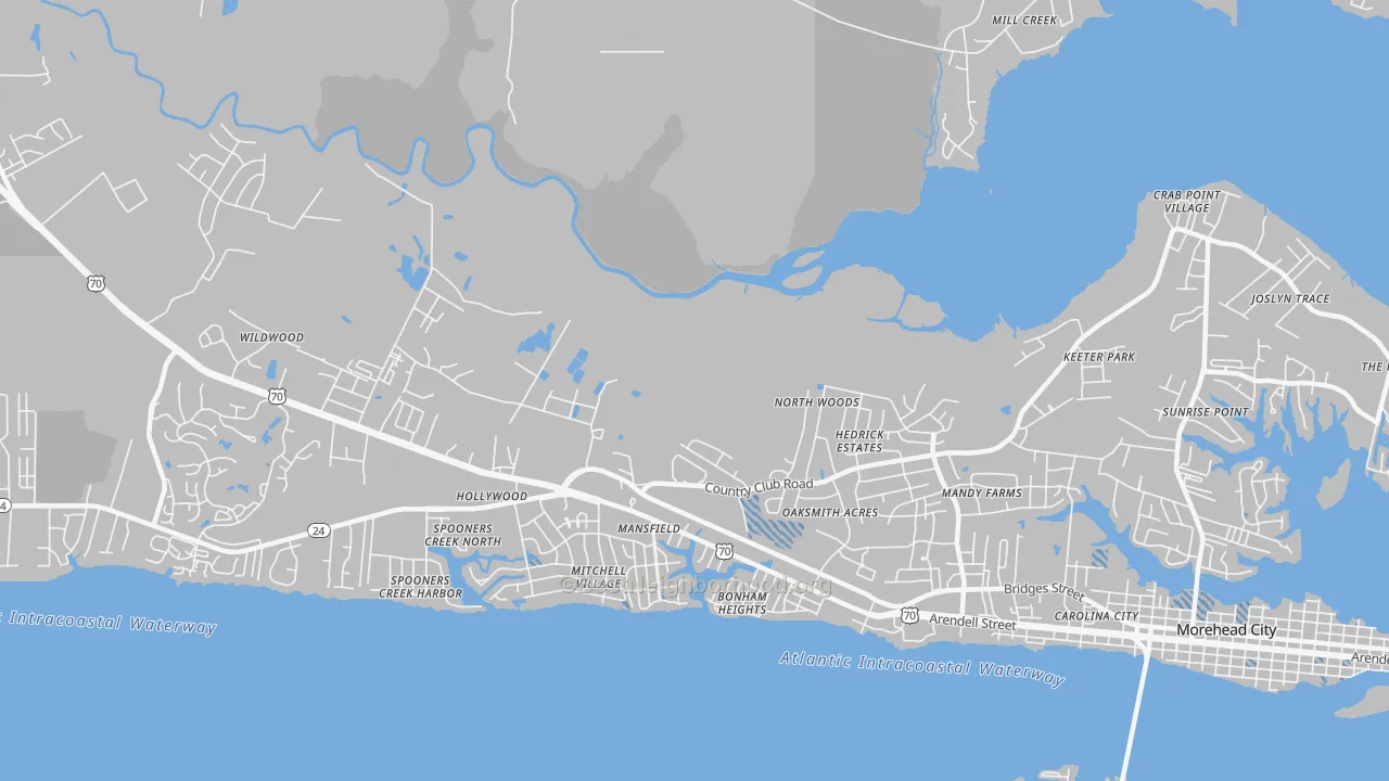 Transit Grade map of Mansfield, NC