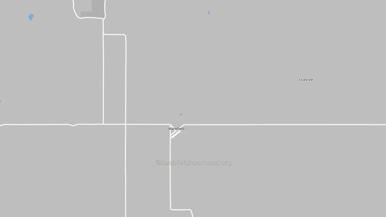 Transit Grade map of Mansfield, WA