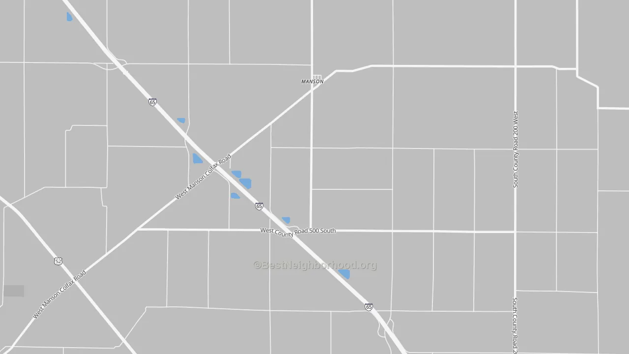 Transit Grade map of Manson, IN