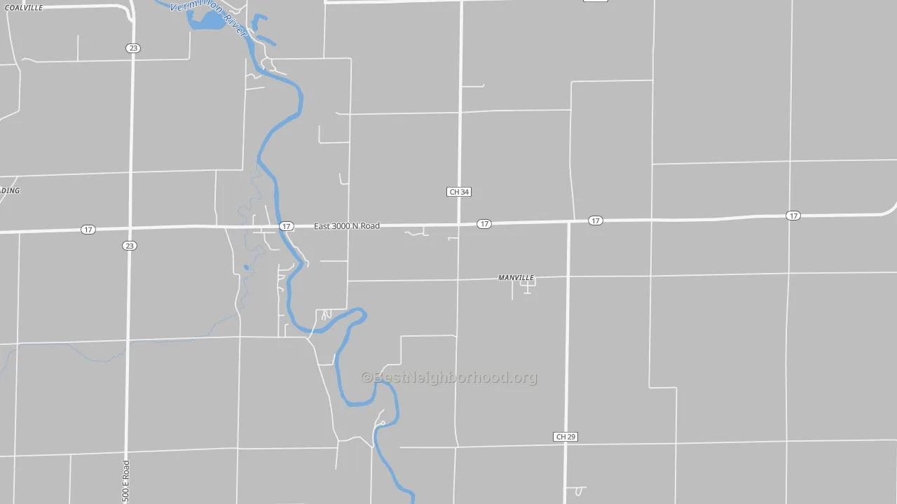 Transit Grade map of Manville, IL