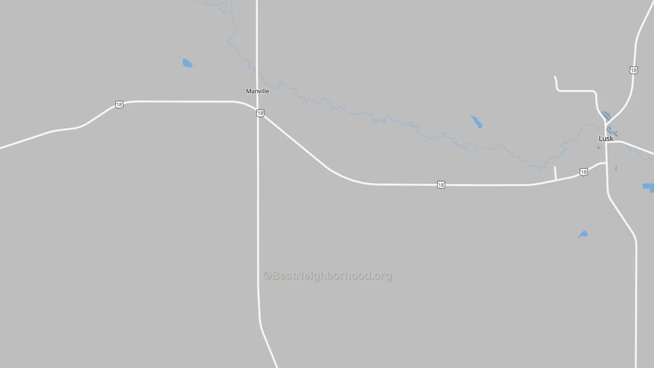Transit Grade map of Manville, WY
