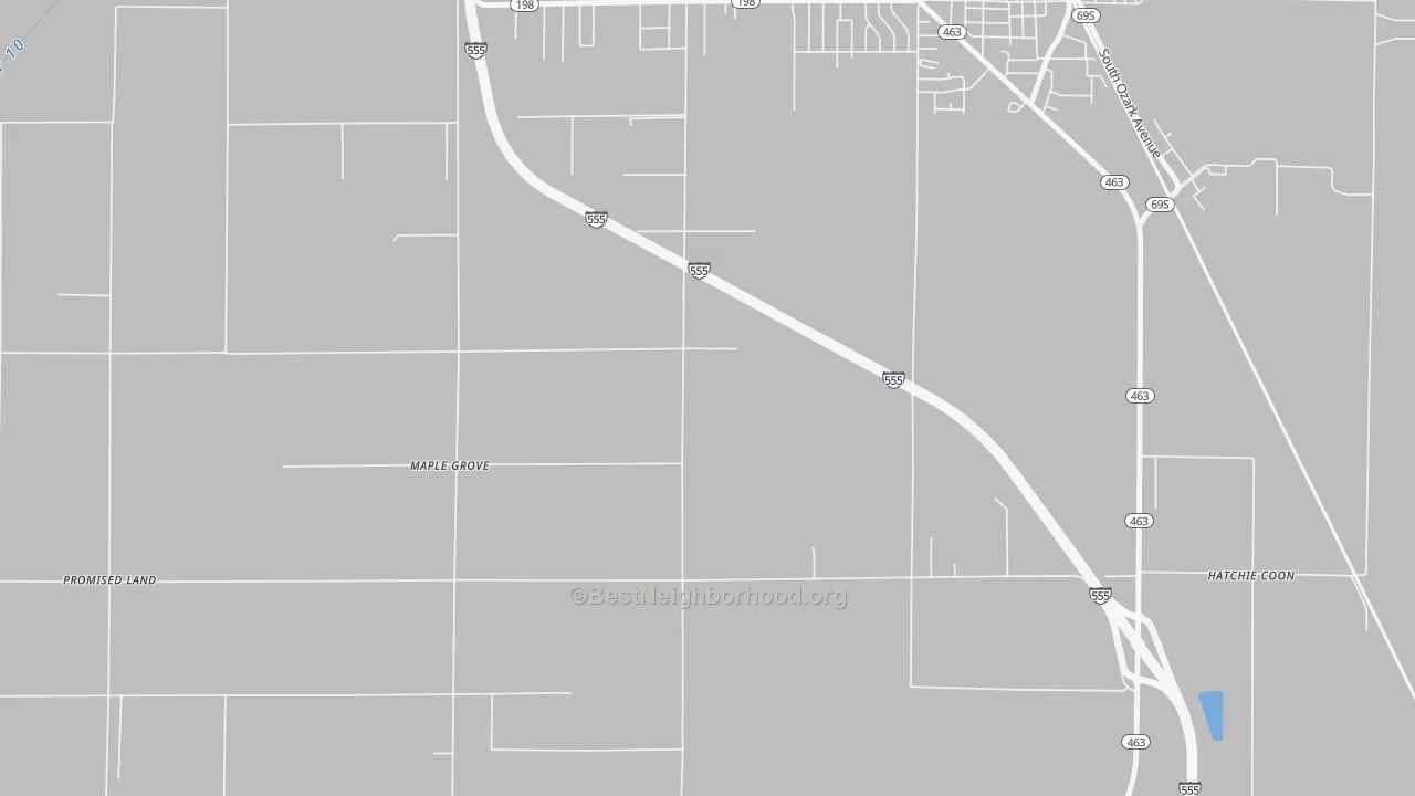 Transit Grade map of Maple Grove, AR