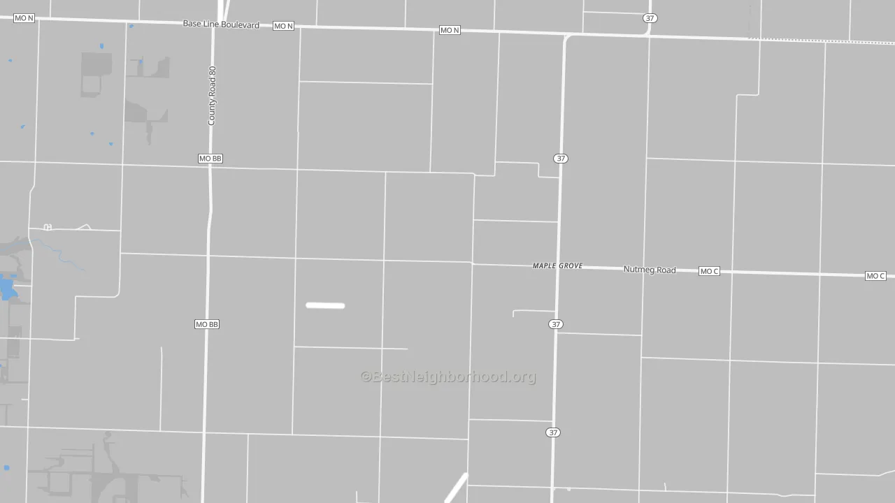 Transit Grade map of Maple Grove, MO