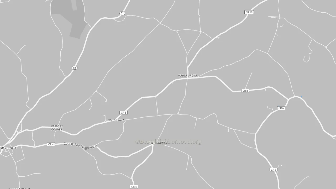 Transit Grade map of Maple Grove, NY