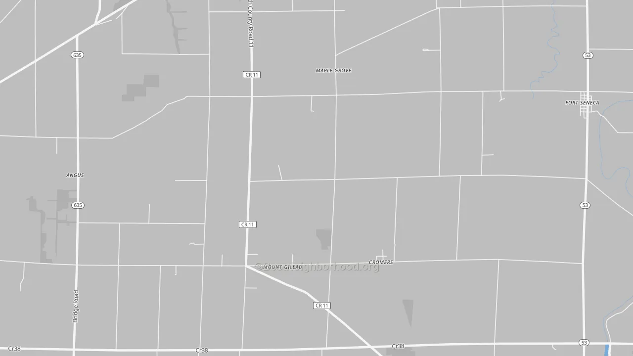 Transit Grade map of Maple Grove, OH