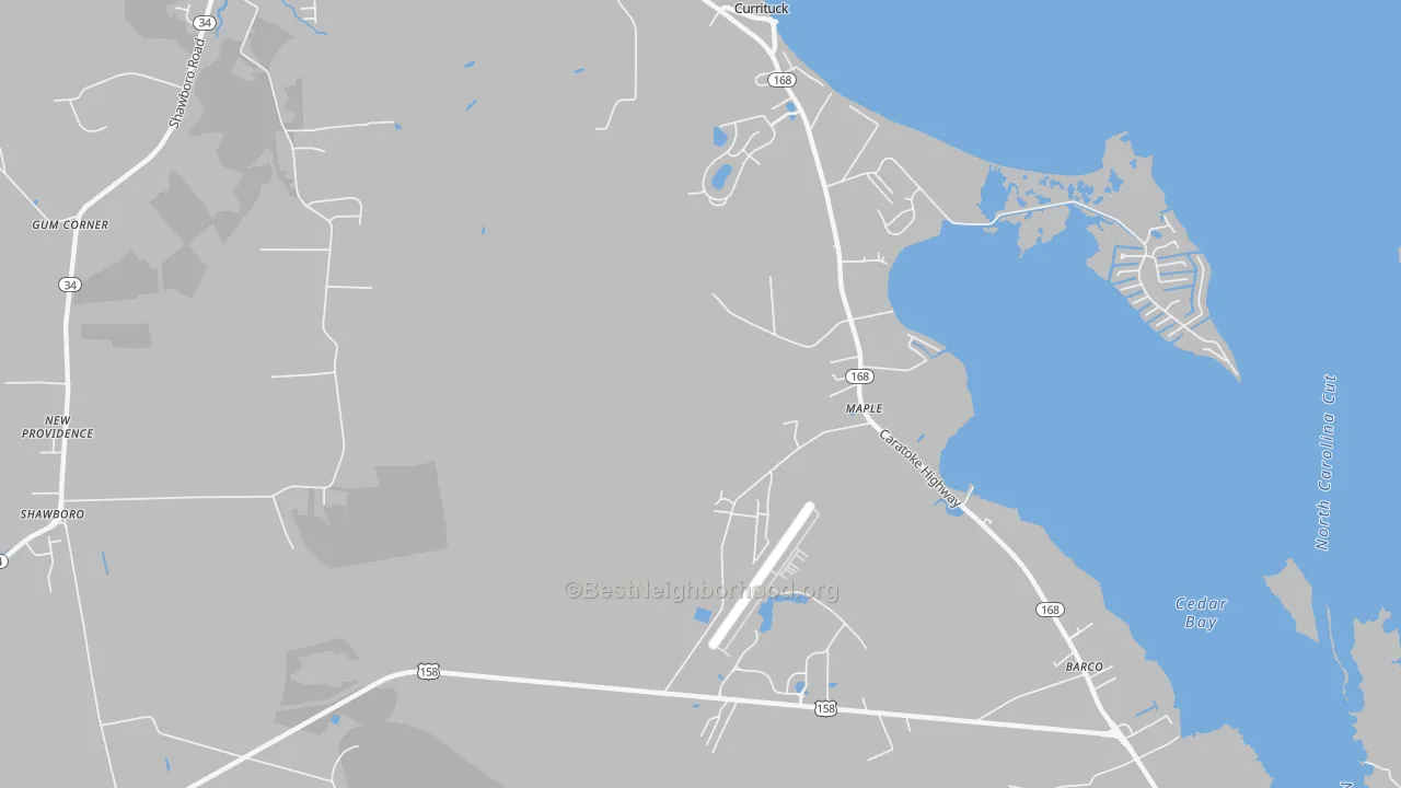 Transit Grade map of Maple, NC