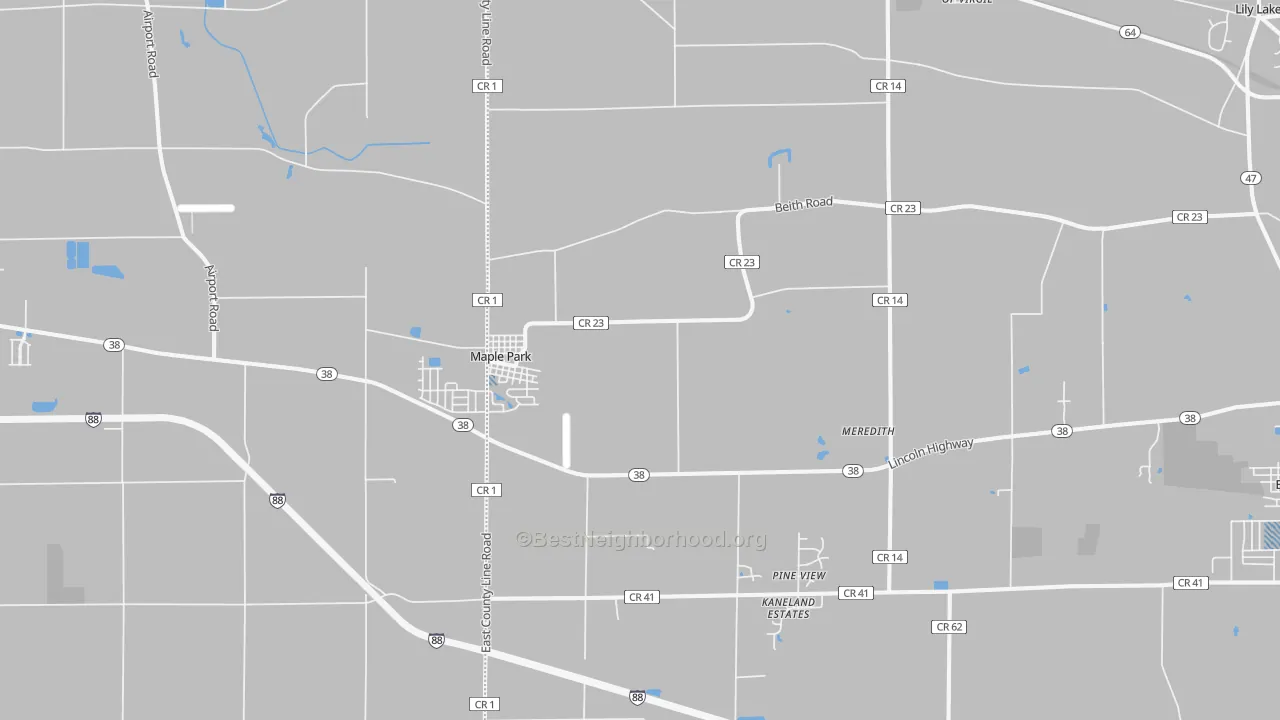 Transit Grade map of Maple Park, IL