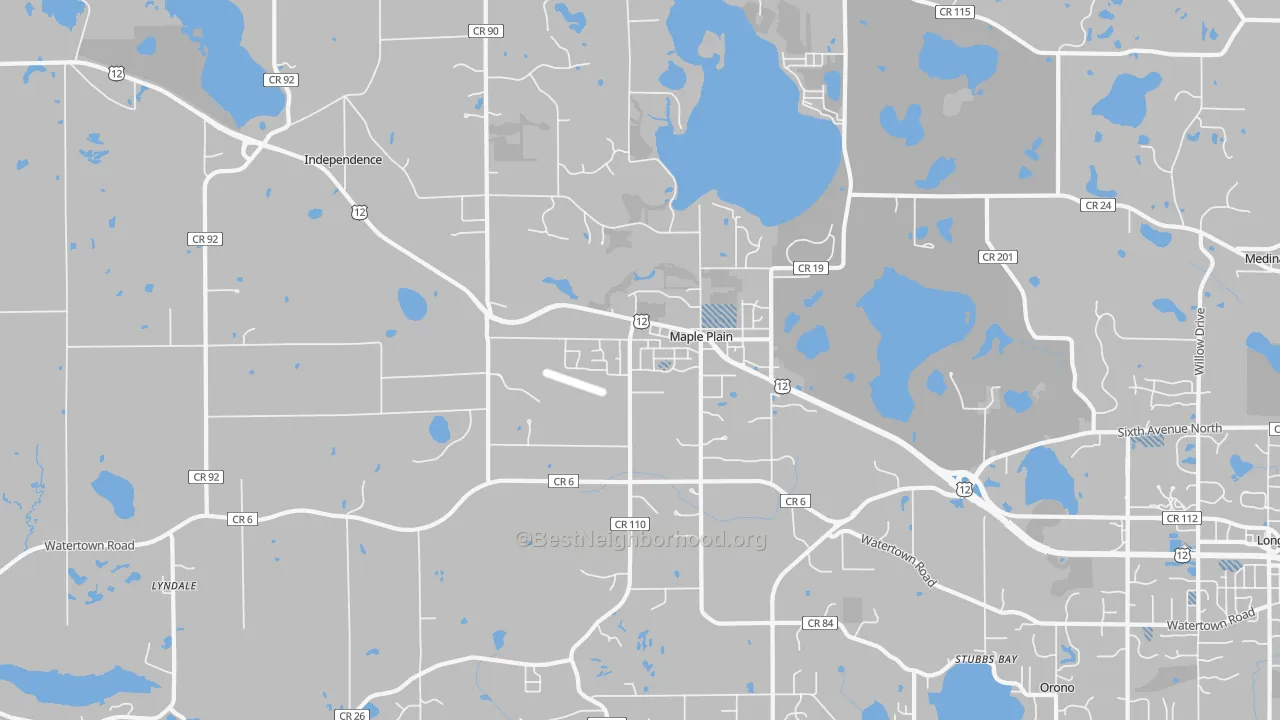 Transit Grade map of Maple Plain, MN