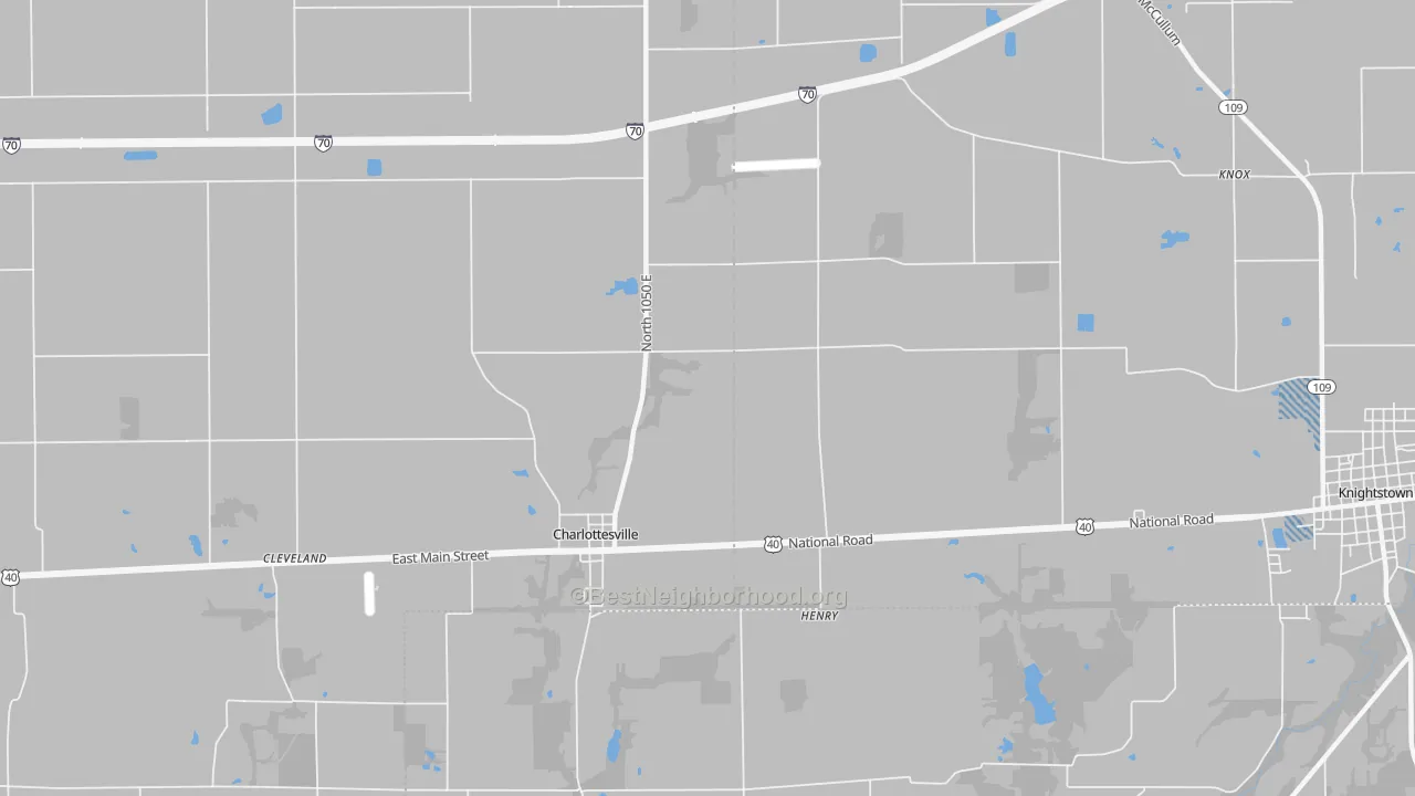 Transit Grade map of Maple Valley, IN