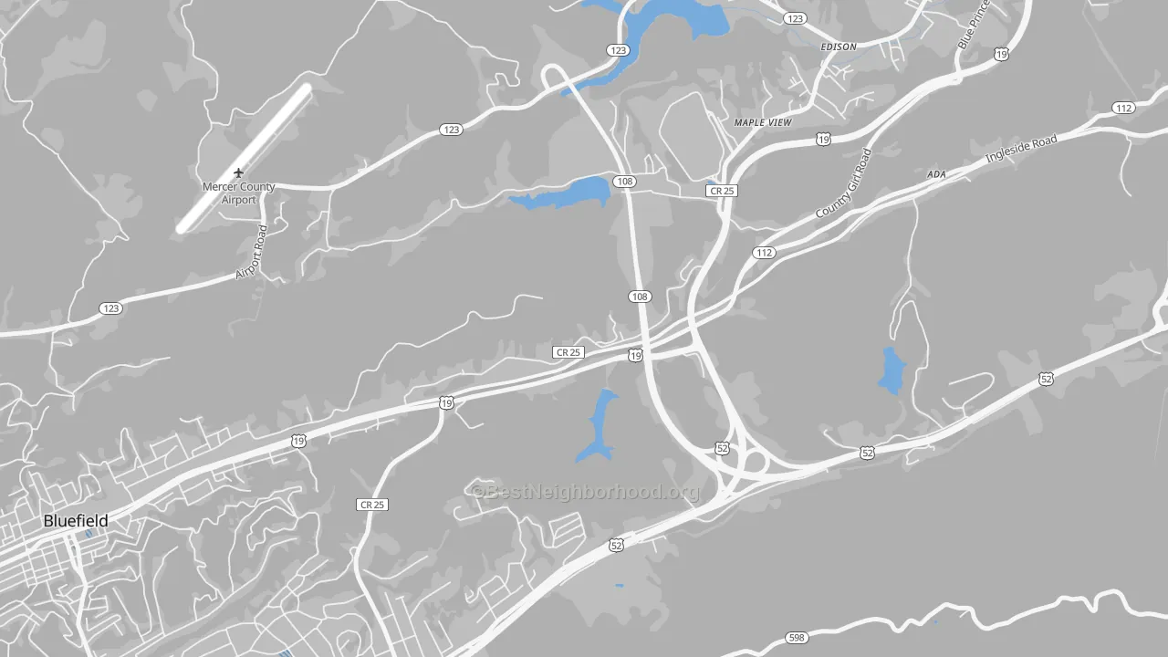 Transit Grade map of Maple View, WV