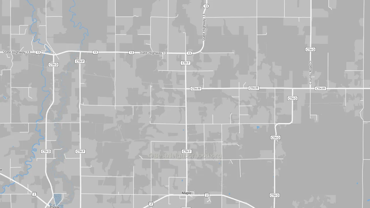 Transit Grade map of Maple, WI