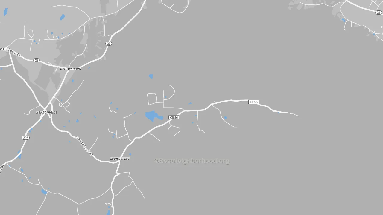 Transit Grade map of Maplecrest, NY