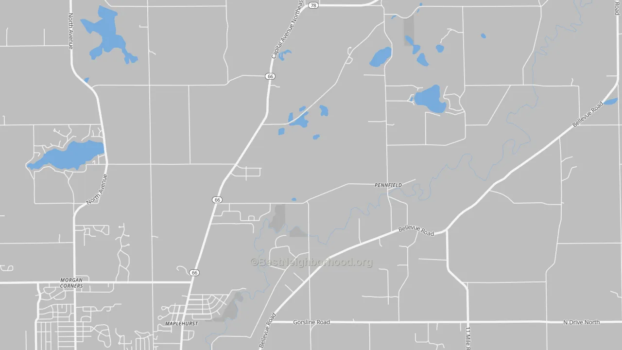 Transit Grade map of Maplehurst, MI