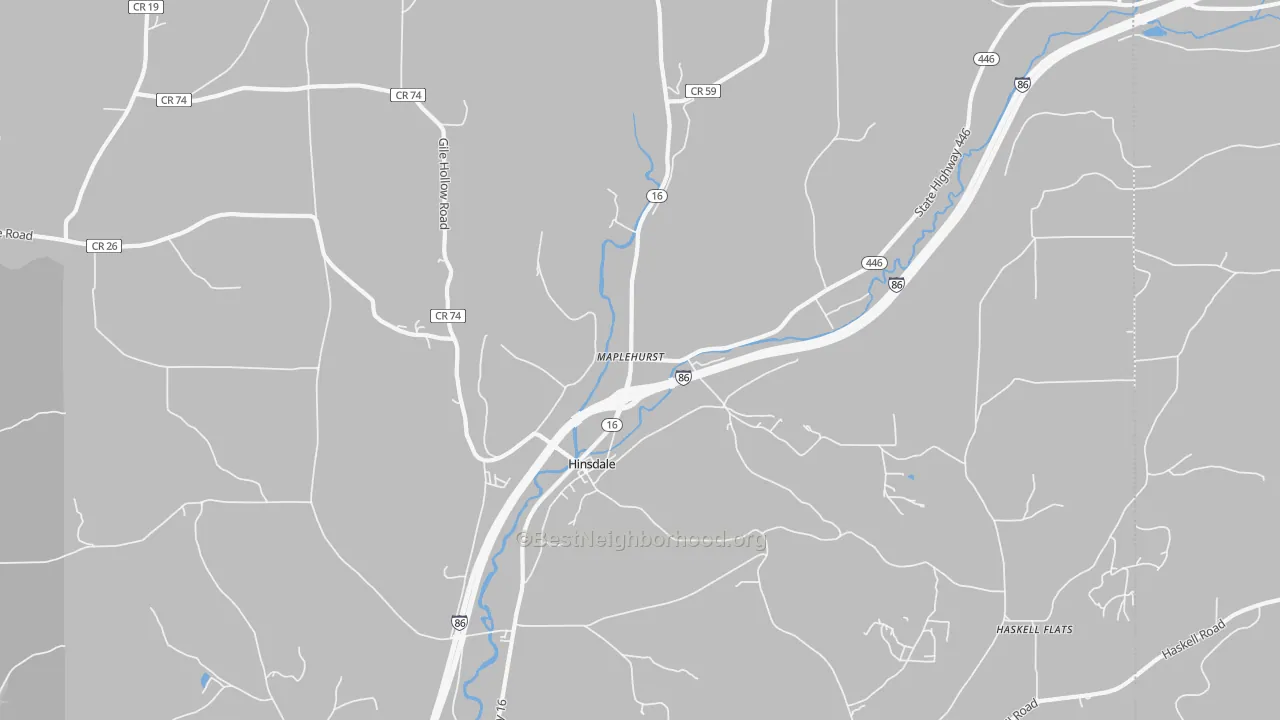 Transit Grade map of Maplehurst, NY