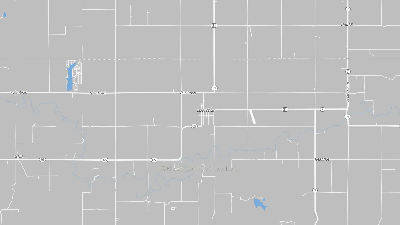 Transit Grade map of Mapleton, KS