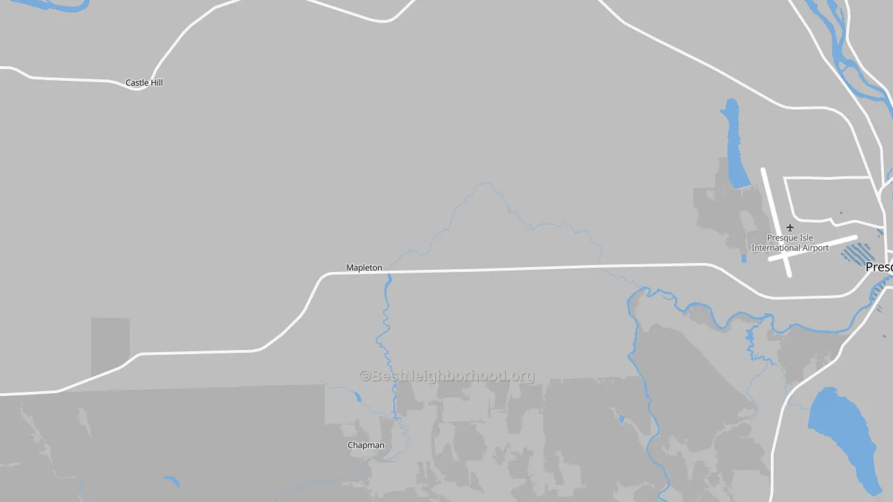 Transit Grade map of Mapleton, ME