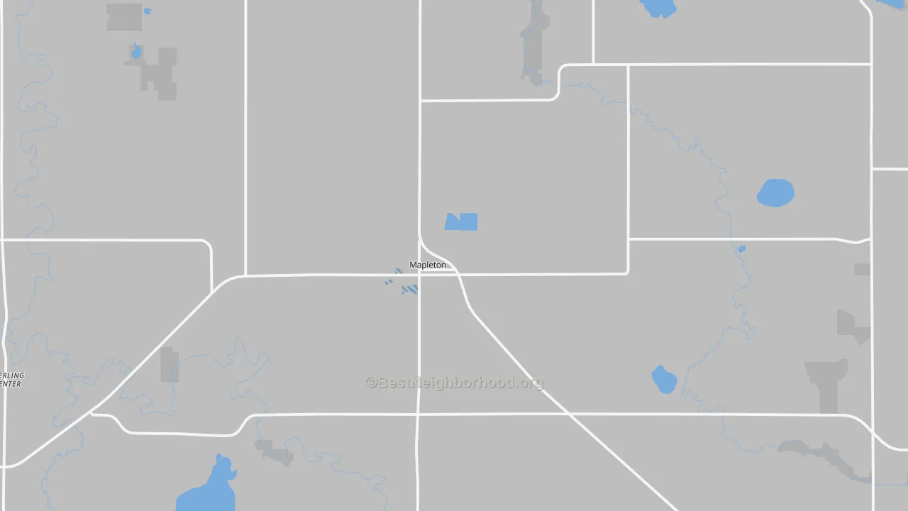 Transit Grade map of Mapleton, MN